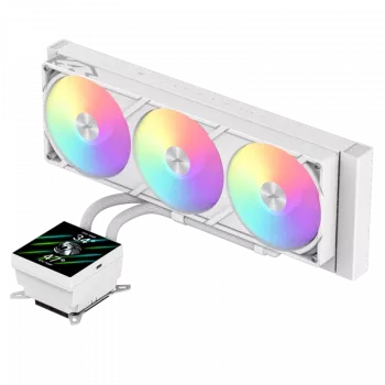 Gamemax CPU-Flüssigkeitskühler | GLACIER 360 LCD WH | Intel, AMD