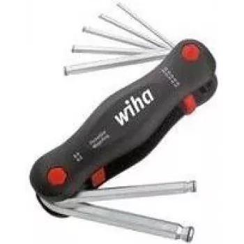 Hex- / Inbusschlüssel-Set wiha PocketStar SB 369R P7 23033 — kompakter faltbarer metrischer Inbusschlüsselsatz