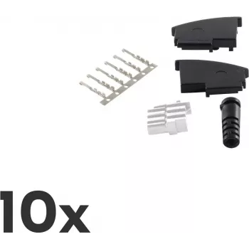 Drahtverbinder ShiverPeaks BS72020-SET10 TAE N Schwarz