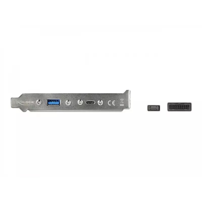Slotblech DeLOCK 89934 mit 1 x USB Typ-C und 1 x USB Typ-A Anschluss