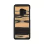 Smartphone-Hülle aus Holz für Samsung Galaxy S9, Weißes Ebenholz/Schwarz-Finish