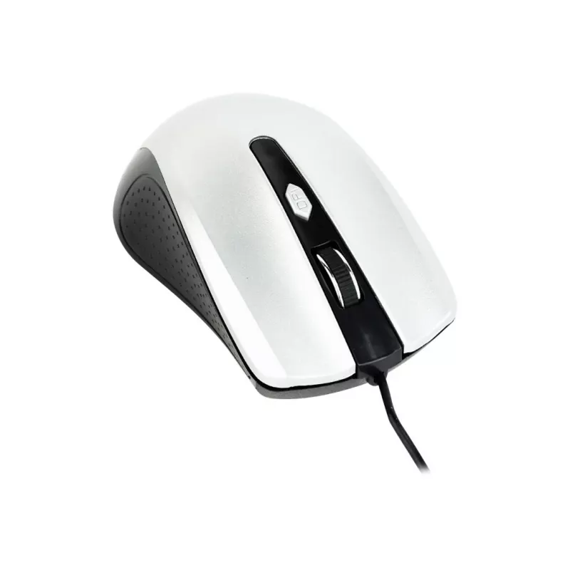 Kabelgebundene beidhändige optische Maus GEMBIRD MUS-4B-01-BS, USB Typ-A, 1200 DPI, 4 Tasten, schwarz/silber