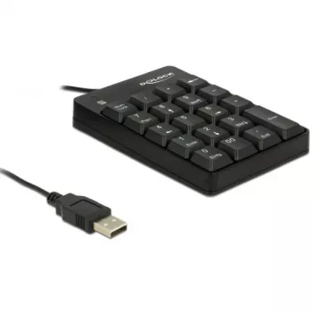 Numerischer Tastenblock DeLOCK 12481 Universal USB Schwarz