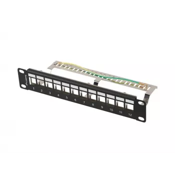 Patchpanel LANBERG PPKS-9212-B 12-Port 1U 10 Zoll FTP