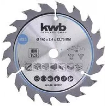 Kreissägeblatt KWB 582357 14 cm für Hartholz, Kunststoff, Sperrholz, Weichholz