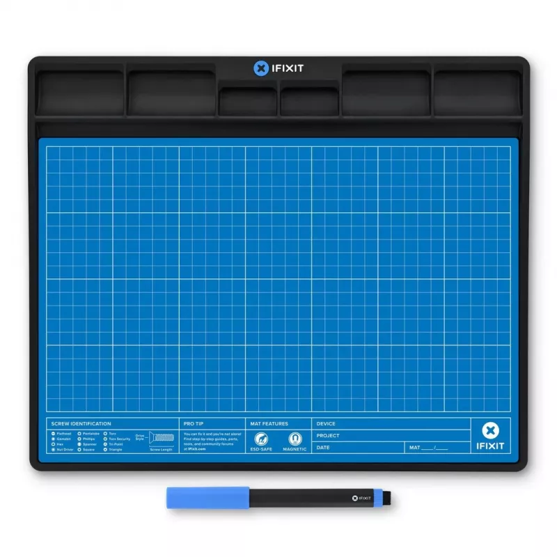 Magnetische Matte iFixit FixMat 1 300x250 mm mit Stift