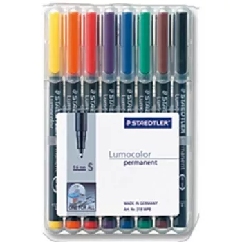 Permanentmarker Staedtler 313 WP8 Schwarz Blau Braun Grün Orange Rot Violett Gelb