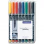 Permanentmarker Staedtler 313 WP8 Schwarz Blau Braun Grün Orange Rot Violett Gelb