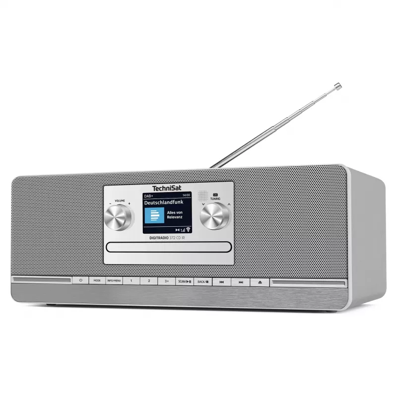 TechniSat DIGITRADIO 372 CD IR Internet Analog & digital Anthrazit, Silber