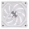 120mm Lian Li UNI FAN SL-INF Wireless ARGB PWM — Weiß, modulares magnetisches Lüftersystem