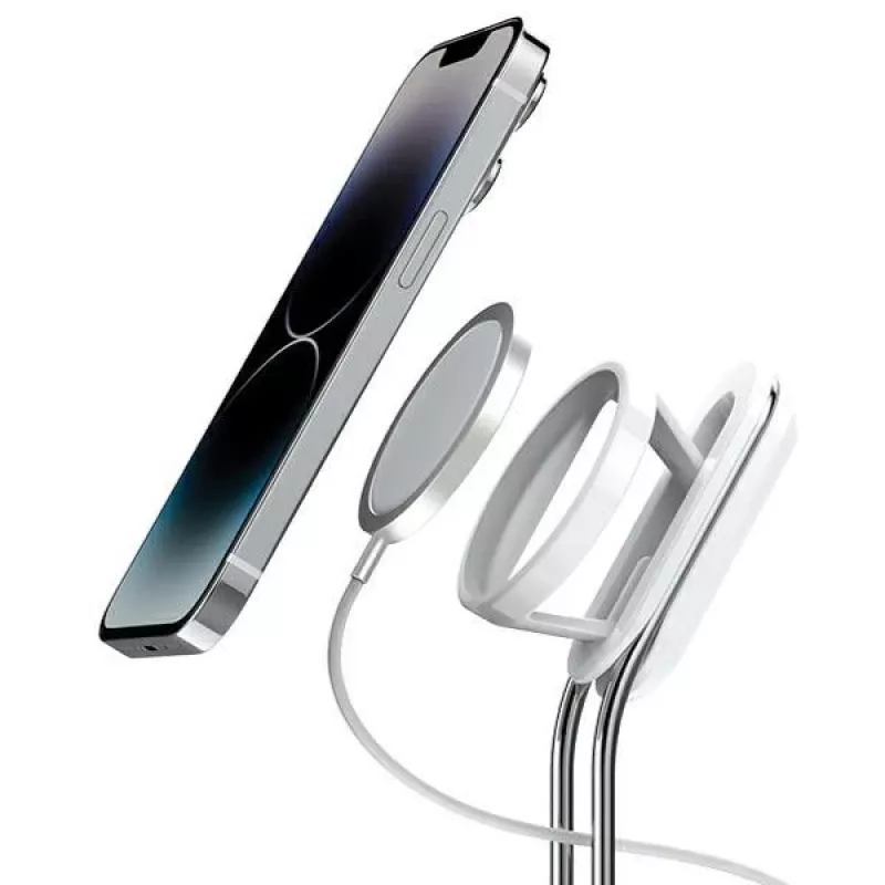 Telefonständer SODI SIM-300 Silber MagSafe – Desktop-Halterung für MagSafe-kompatibles iPhone