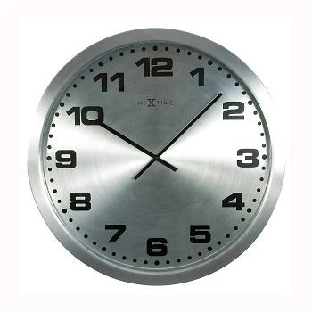 NeXtime Wanduhr 2906zw Mercure, Ø25 cm, Silber