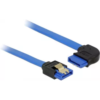 SATA-Kabel DeLOCK 84991 0,5 m SATA 7-polig Schwarz Blau