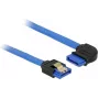 SATA-Kabel DeLOCK 84991 0,5 m SATA 7-polig Schwarz Blau