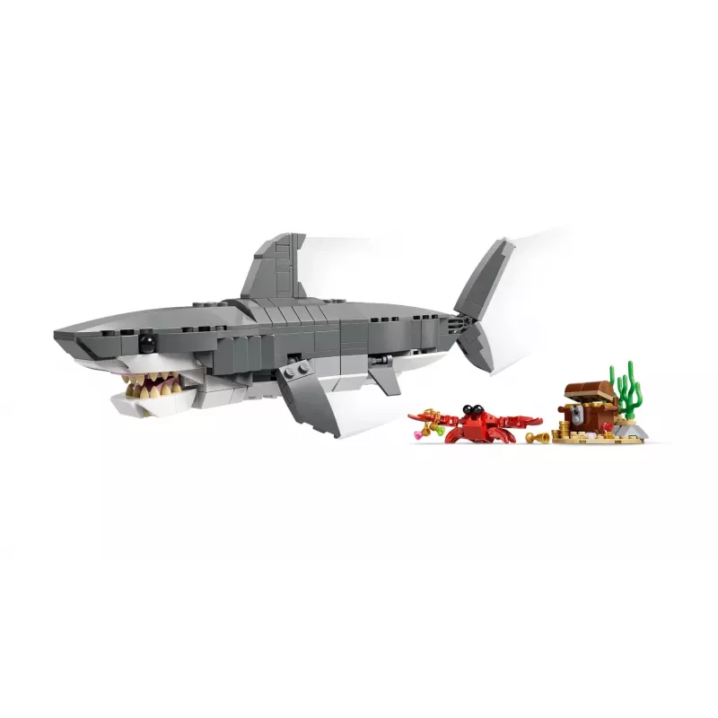 LEGO CREATOR 3 IN 1 31381 Furchterregender Hai mit einer Schatztruhe