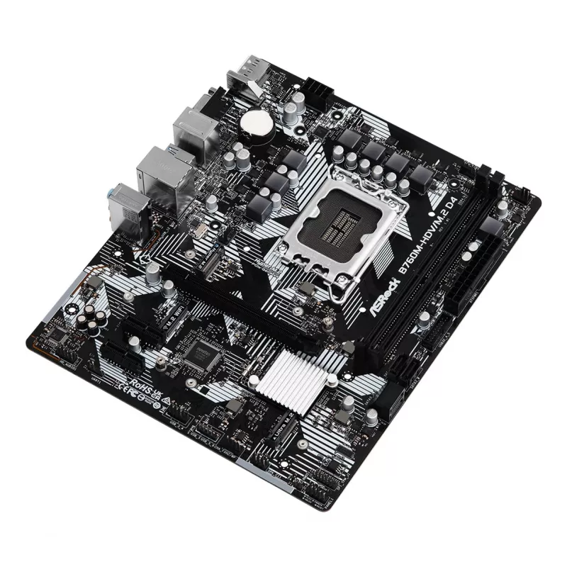 ASRock B760M-HDV/M.2 D4 DDR4 LGA 1700 Micro-ATX Motherboard