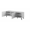 RTV-Schrank ABETO 150x42x52 weiß/weiß glänzend