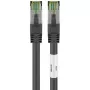 Goobay CAT 8.1 Patchkabel, S/FTP (PiMF), Schwarz, 2 m - LSZH halogenfrei, Kupfer AWG 24 (66722)