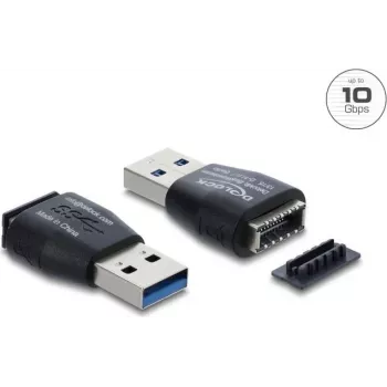 DELOCK Kabel-Adapter Typ-A auf Typ-E, Modell 67339, schwarz