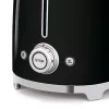 Smeg - TSF02 Toaster 4 Scheiben - Schwarz/lackiert/BxHxT 41x20,8x21,5 cm/6 Röststufen/1500W