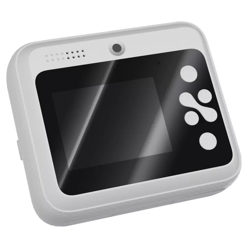 Sofortbildkamera SAVIO AN-01 für Kinder, weiß, 6,1 cm (2,4″) LCD, MicroSDHC bis zu 32 GB, USB-C, 1200 mAh Akku, kein eingebauter Blitz