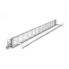 Patchpanel 19 Zoll DELOCK 24-Port Keystone, neigbare Ports, Zugentlastung, 1U metallisch