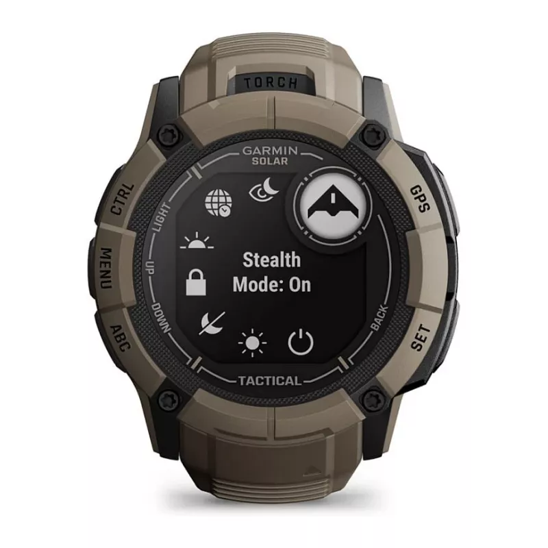 Garmin Instinct 2X Solar Tactical Edition 2,79 cm (1,1) MIP 50 mm Digital 176 x 176 Pixel Touchscreen Grün GPS (Satellit)