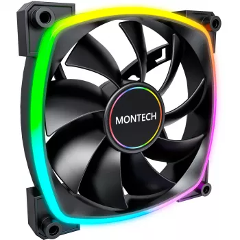 Lüfter Montech AX140 PWM 14 cm Schwarz 540-1760 RPM
