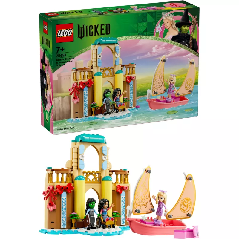 LEGO Bauset 75681 mit Wicked, Glinda, Elphaba, Nessarose und Shiz Universität Minifiguren