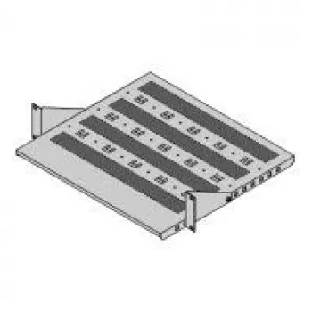 19-Geräteträger, Standfläche 430 x 300 mm, RAL7021 (26.10.3006)