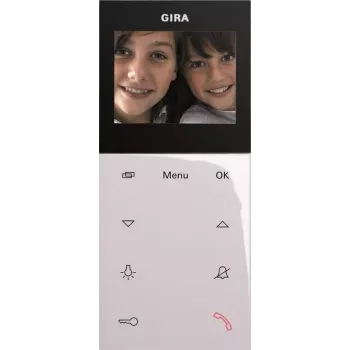 Video-Türstation Gira AP Plus 123903 in weiß — Aufputz-Video-Türstation