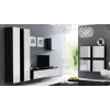 Cama geschlossen Schrank VIGO '180' 180/40/30 weiß/schwarz glänzend
