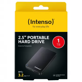 Tragbare Festplatte 1 TB refurbished, externe Festplatte (schwarz)