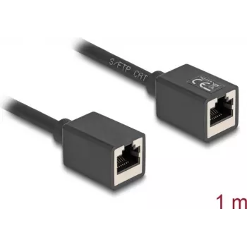 Netzwerkkabel DeLOCK 90325 RJ-45 Cat6a 1 m Schwarz