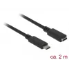 USB-Kabel DeLOCK SuperSpeed USB 3.2 Gen 1 2 m USB-C Schwarz