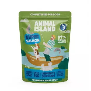 ANIMAL ISLAND Salmon - Trockenfutter für Hunde - 1 kg