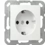 gira SCHUKO-Steckdose System 55 Reinweiß Modell 418803 — Unterputz-Schutzkontaktsteckdose