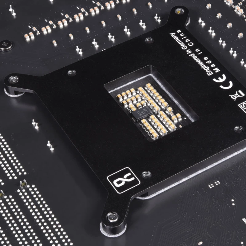 Backplate Alphacool 13072 Metall Schwarz 86x67x86mm