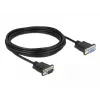 Serielles Kabel DeLOCK 86598 Schwarz 5m RS-232 Sub-D9