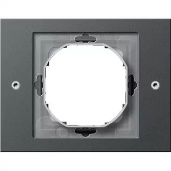 Wandplatte Gira TX_44 anthrazit, thermoplastisch, 110×86 mm, Stärke 16,3 mm