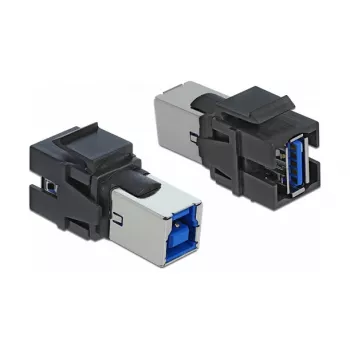 Keystone-Modul DeLOCK 86395 Flach Schwarz USB A