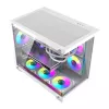 Computergehäuse DarkFlash B275 PRO (weiß) mit 6 Lüftern