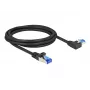 Netzwerkkabel DeLOCK RJ45 Cat.6A S/FTP 2m Schwarz