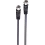 shiverpeaks ®-BASIC-S--Satellitenverbindungskabel, F-Stecker - F-Stecker, 100% geschirmt, Mittelstift, > 100 dB, schwarz, 1,5 m (BS80092-128S)