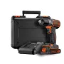 Bohrmaschine Schwarz & Decker ASD18K-QW, Schlüssellos, 1,5 Ah, Schwarz/Orange