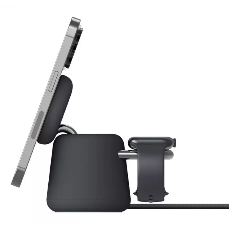 Kabelloses Ladegerät Belkin WIZ027VFH36 2‑in‑1 magnetisch Qi2 15W für iPhone und Apple Watch