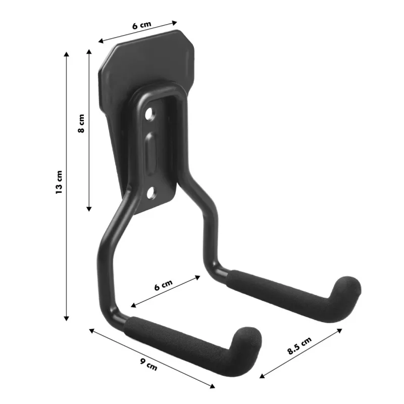 Wandhaken MACLEAN MC-439 Stahl, Tragfähigkeit 35 kg
