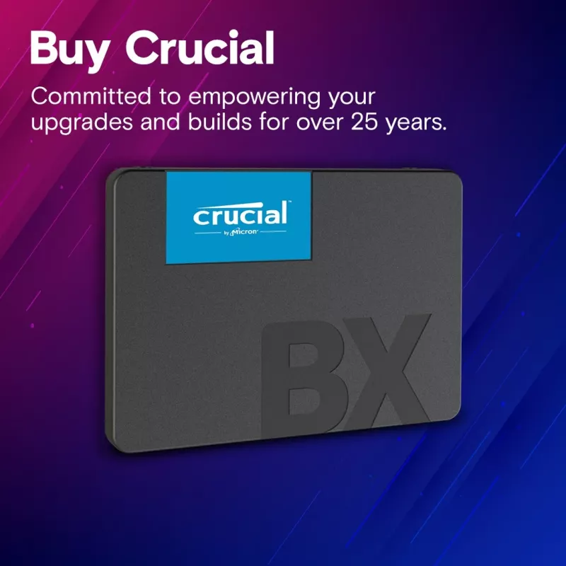SSD-Festplatte Crucial 4 TB 2,5 Zoll SATA 3D NAND CT4000BX500SSD1