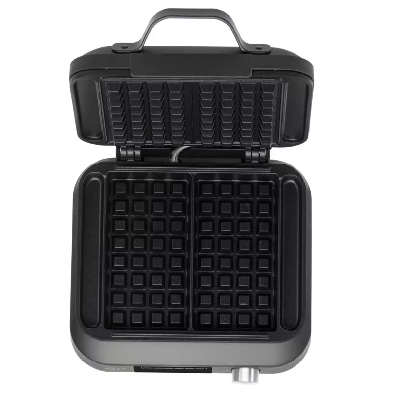 Waffeleisen Adler AD 3087 — elektrisches belgisches Waffeleisen, 2200 W, 2 rechteckige Platten 9×17 cm, schwarz