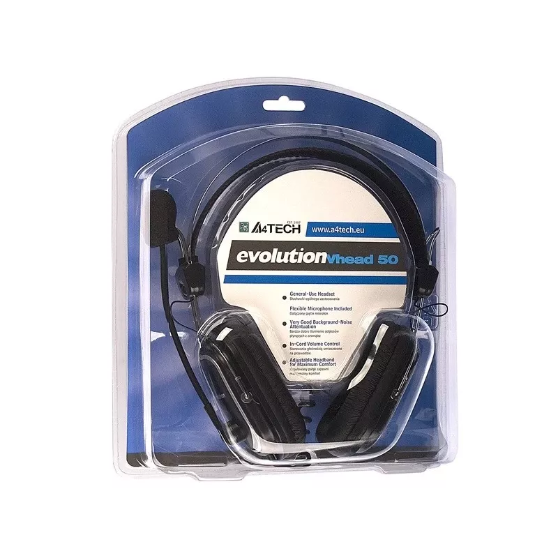 A4Tech EVO Vhead 50 Headset Kopfband Schwarz